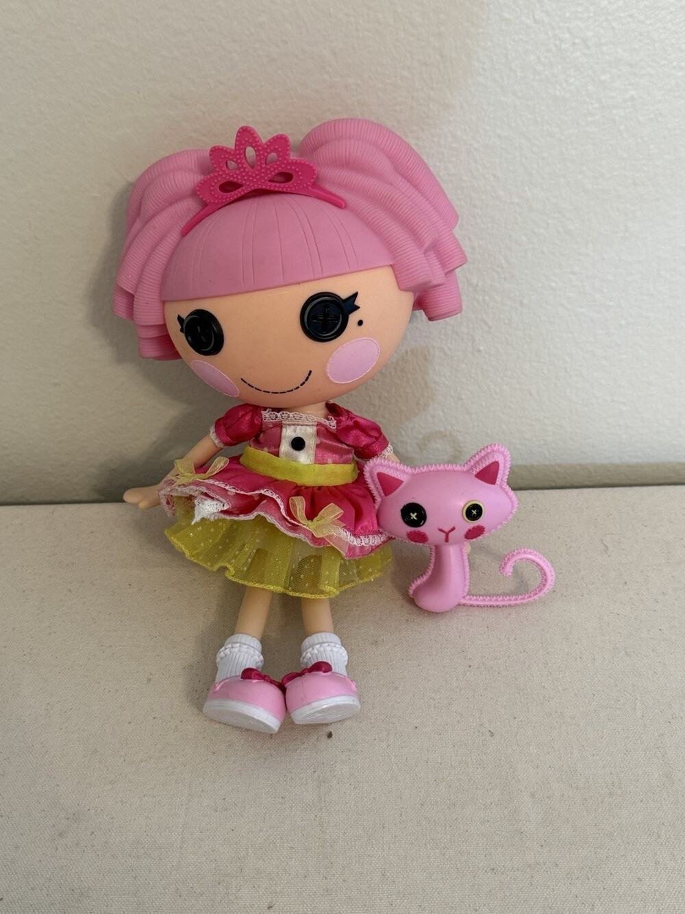 Lalaloopsy 12" Jewel Sparkles Doll with Pink Pet Cat